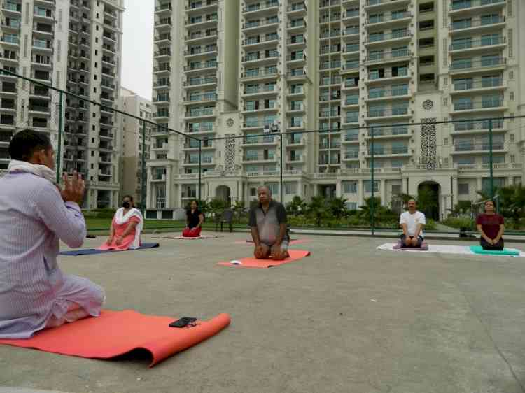 Grand Arista conducts yoga sessions as stress busters