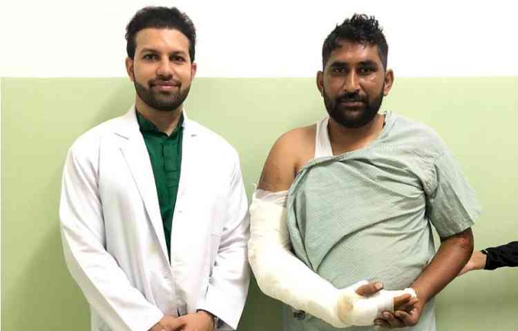 Innocent Hearts Multispeciality hospital bestowed life to injured by putting in his broken arm