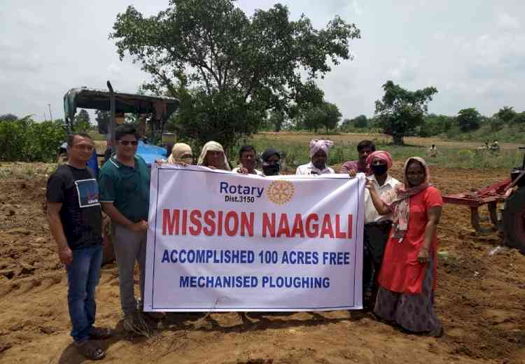 Rotarians novel program “Mission Naagali” to help poor farmers
