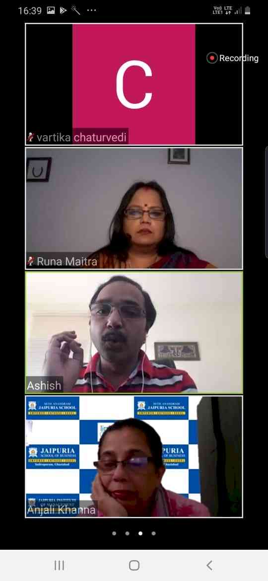 Jaipuria School of Business, Ghaziabad conducts webinar on “Leveraging the power of HR analytics”