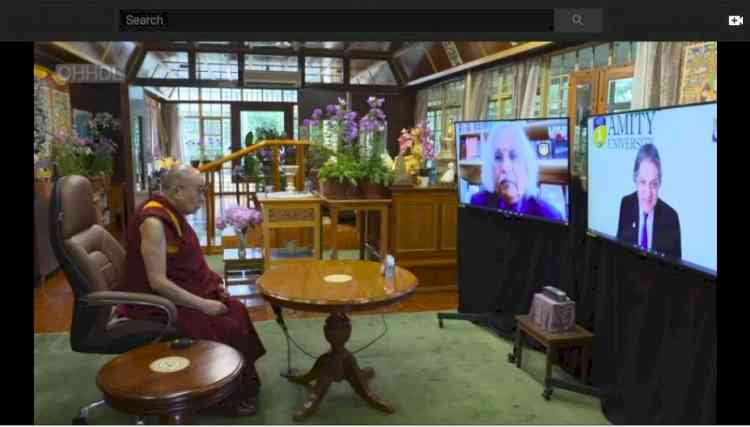 I am son of Mother India- His Holiness Dalai Lama at Amity Eminent Webinar