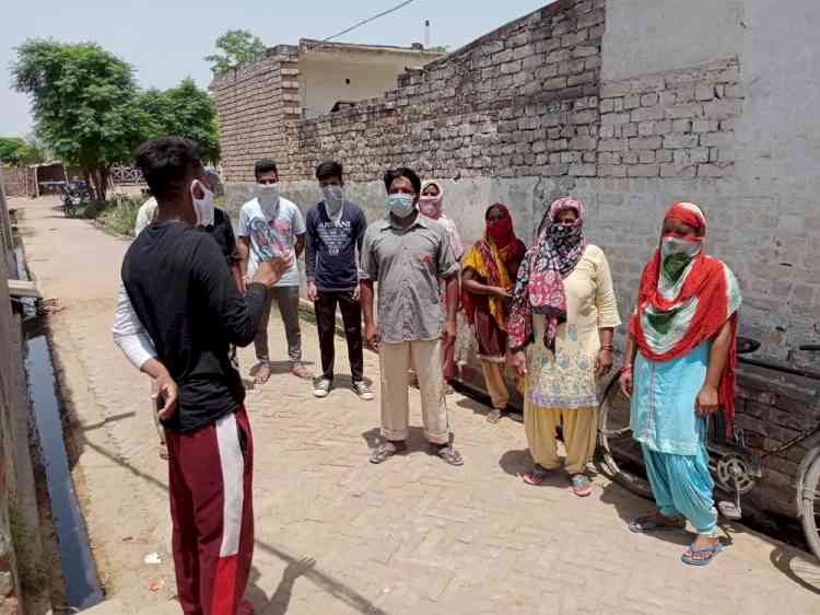 Sarpanches and panches create awareness regarding “Mission Fateh” in different villages of Ludhiana district 