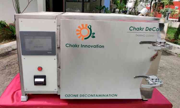 IIT Delhi incubated startup Chakr Innovation launches Chakr DeCoV to decontaminate N95 masks