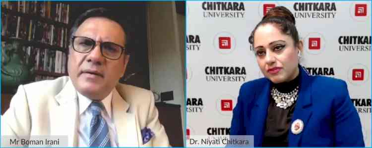 Boman Irani’s illuminating take on learner’s perspective at Chitkara University’s Explorer Webinar