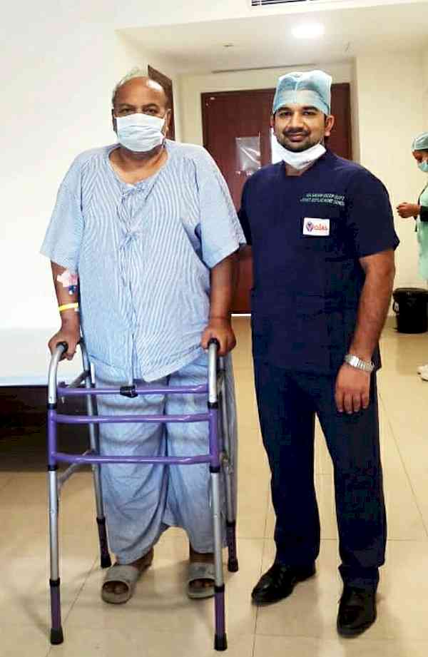 113-kg man operated successfully for knees replacement