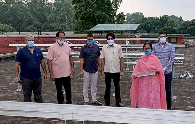 Work on installing 128 kw solar net metering system starts at govt college for girls