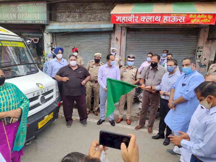 Mobile testing vans to conduct covid19 tests in Ludhiana city