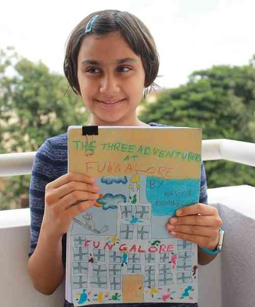 A nine-year-old Telugu girl Kavya Kompella sets an example