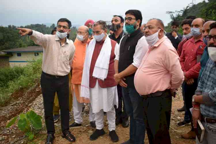 Urban Development Minister inspects construction works in Smart City Dharamshala