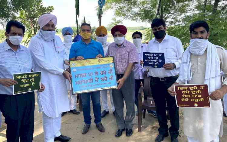 Chairman PPCB Dr S S Marwaha launches self-safety slogan drive to fight Covid-19 in Ludhiana