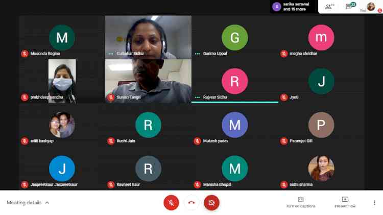 Medical Lab Science Department of Innocent Hearts Group of Institutions organised webinar on stress management in covid-19