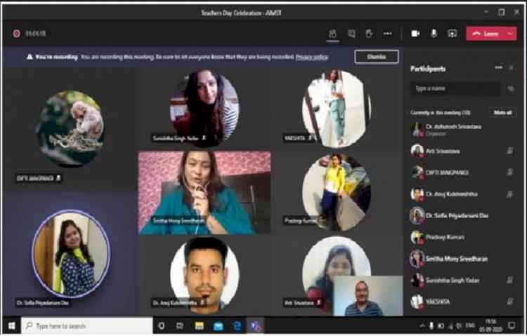 Teachers' Day celebrated online across Amity University and Amity Schools 