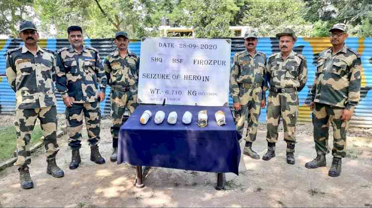 6.5 kg heroin worth Rs 32.5 crores recovered by BSF