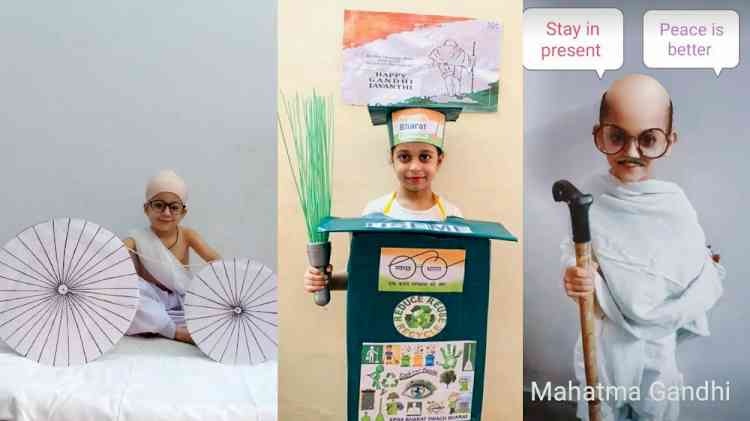 Five schools of Innocent Hearts organised online activities on Gandhi Jayanti celebration
