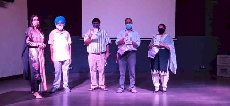 Book released on occasion of Gandhi Jayanati by DES, Panjab University