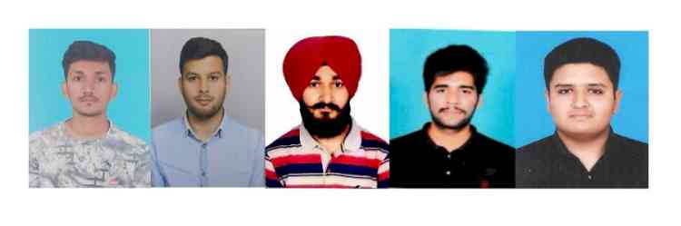 5 DAVIET students selected for multinational giant TCS at salary package of 4 LPA