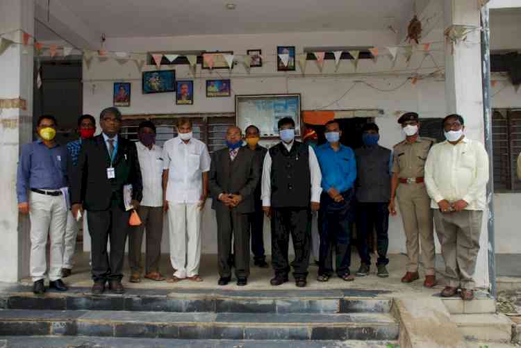 Justice G. Chandraiah, Chairperson of SHRC visits DWAB, Blind School founded by blind for the blind