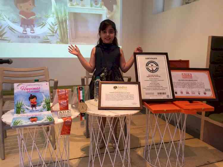 Abhijita Gupta securing place in three prestigious book record after writing debut book at the age of seven