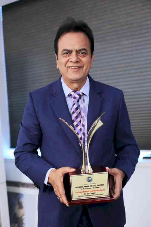 ESL Chairman and Managing Director, J. C. Chaudhry conferred with prestigious “Distinguished Entrepreneurship Award 2020”