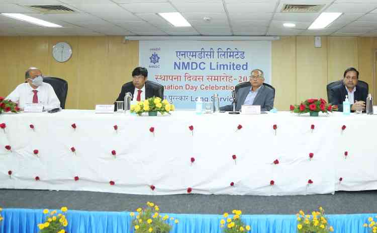 NMDC celebrates foundation day abiding with covid-19 guidelines