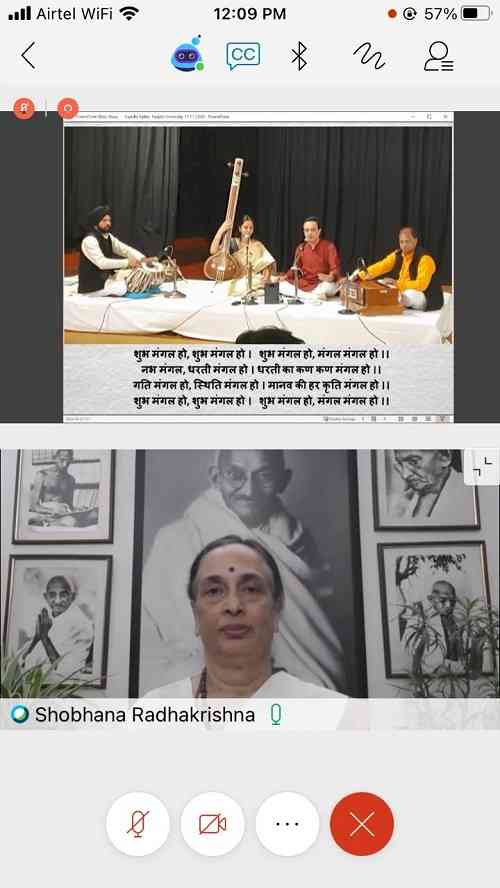 Special online Gandhi Katha by PU