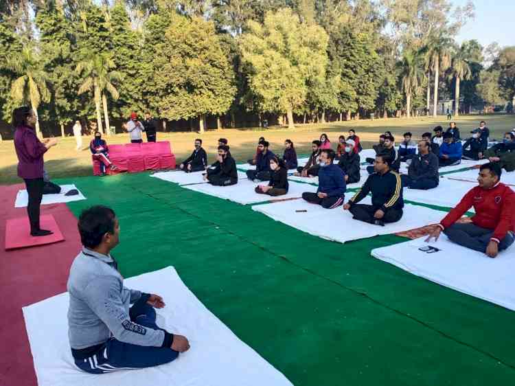 Yoga and cancer awareness camp organised 