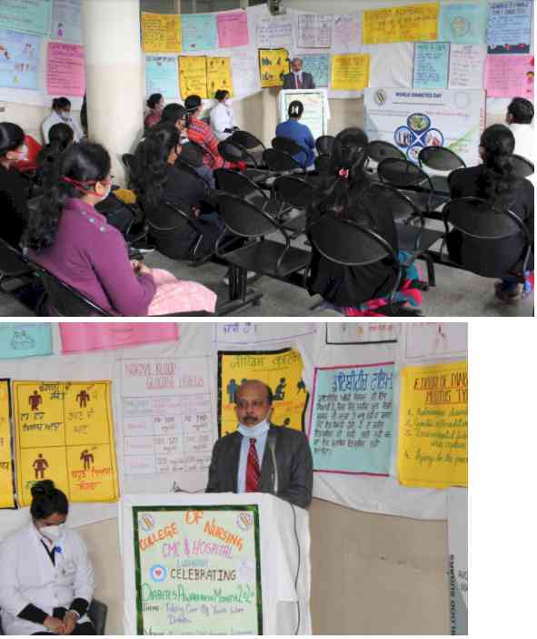 Diabetes Awareness Programme was organised at Medical OPD CMC & Hospital