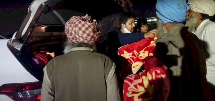 City NGO distributes blankets and essentials to protesting farmers at Delhi border