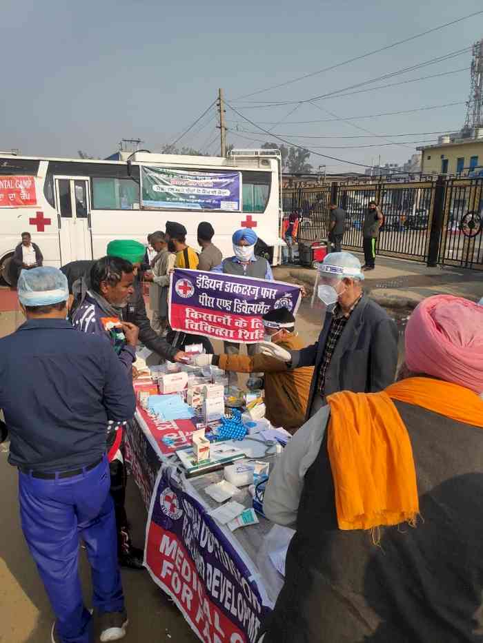 IDPD organised second medical check-up camp at Singhu Border 