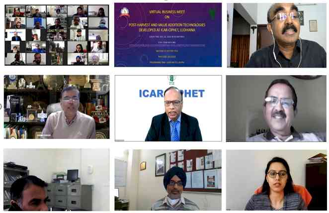 ICAR-CIPHET Ludhiana organises virtual business meet on post–harvest and value addition technologies for various stakeholders