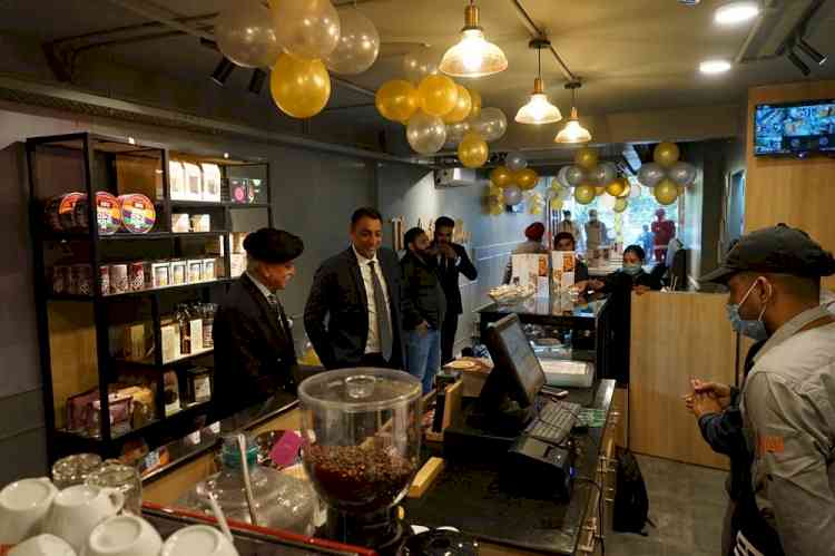 Senior Advisor to Punjab CM Lt General T S Shergill inaugurates premium concept Barista Cafe in Sector 10