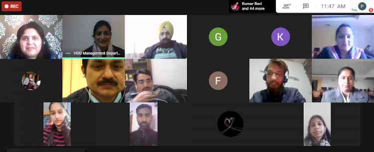 Innocent Hearts Group of Institutions organised webinar on Strategies to Crack Corporate Interviews