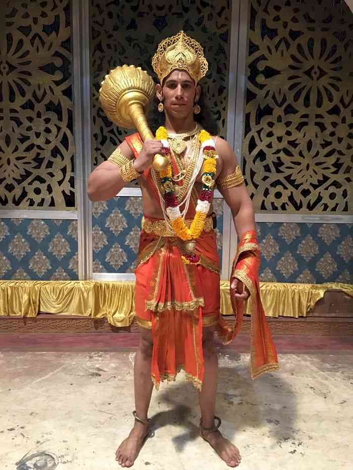 Danish Akhtar as Hanuman in &TV’s Santoshi Maa Sunaye Vrat Kathayein
