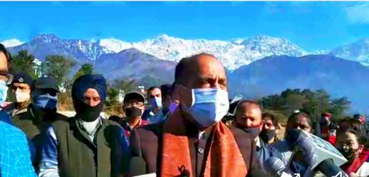 CM reaches Dharamshala 