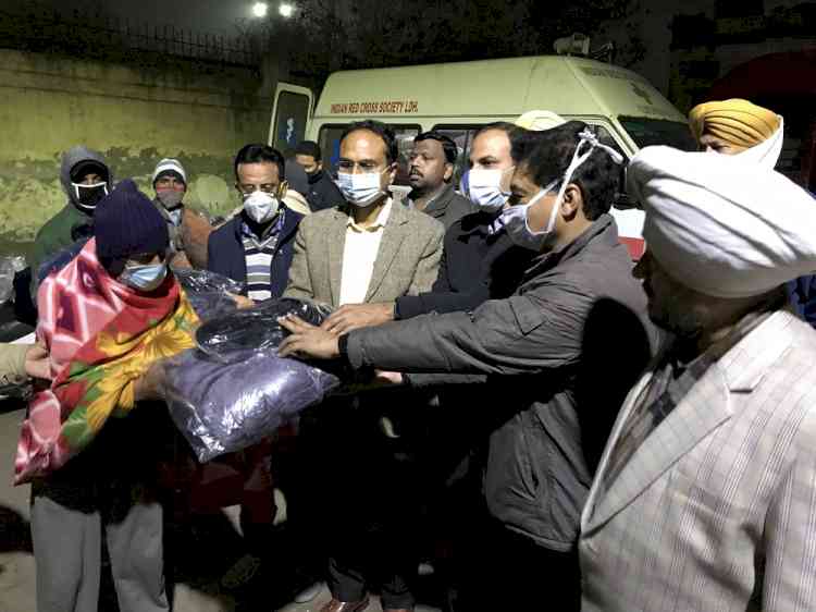 On directions of Punjab CM, blankets and footwear distributed to homeless: DC