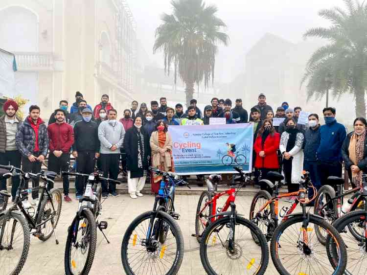 Cycle rally under Fit India Movement 
