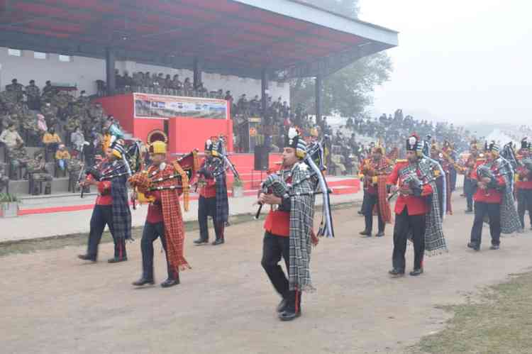 Military equipment and band display 