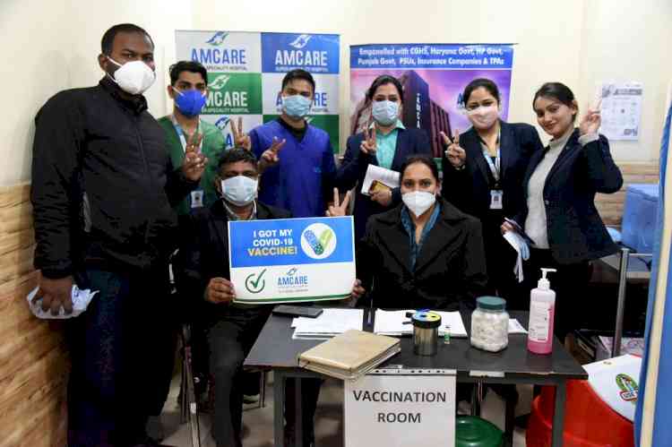 15 get Covid jabs at Amcare Hospital, Zirakpur