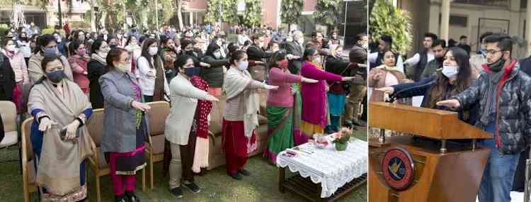 NSS Wing of Apeejay College of Fine Arts celebrates National Voters’ Day