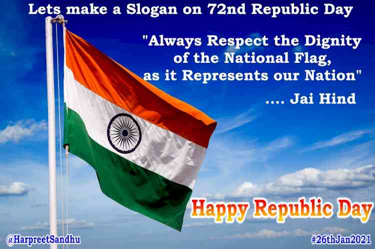 Let’s pledge to always respect the dignity of our national flag on this 72nd Republic Day