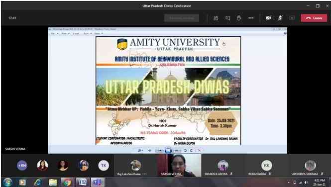 Uttar Pradesh Day celebrated at Amity University  