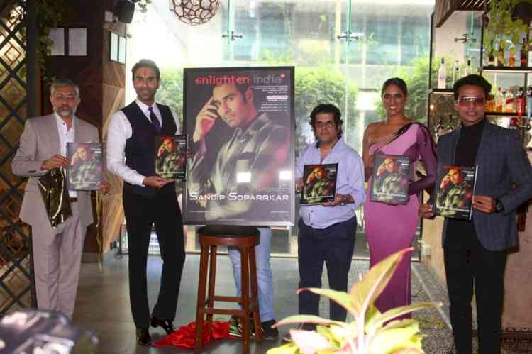 Choreographer Sandip Soparrkar on cover of Enlighten India Magazine