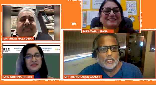 Gandhian values can enrich education and create environmental sensitivity: Tushar Gandhi at STTAR session