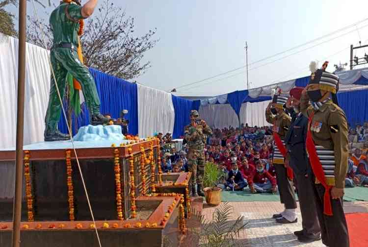 Army conducts commemoration ceremony on martyrdom day of Shaheed Major Sardaar Malkiat Singh Brar, Maha Vir Chakra (Posthumous)