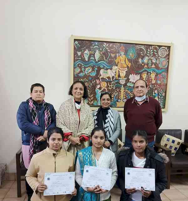 Winners of All India essay writing event