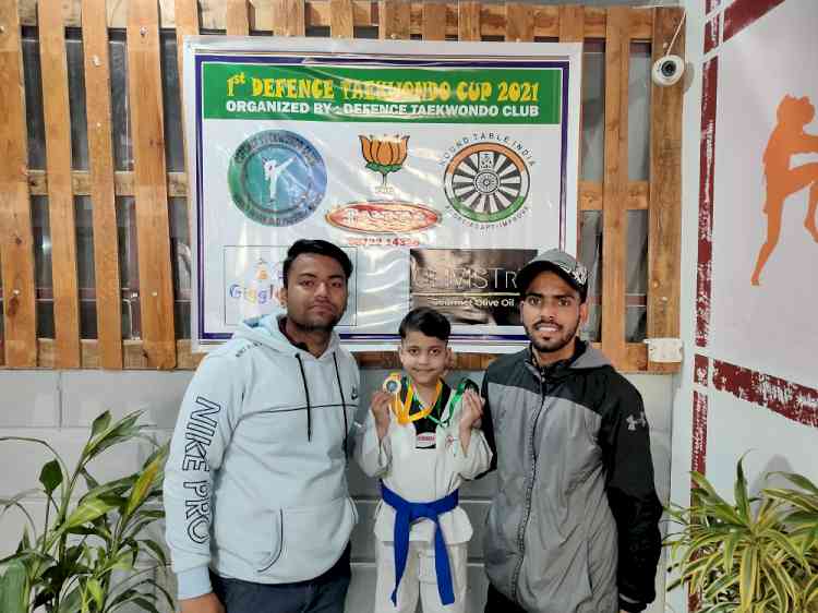Bhavik Jindal wins Gold Medal in Taekwondo and Bronze Medal in Board Breaking event
