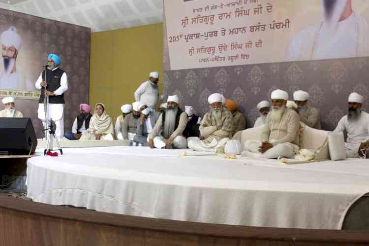 Punjab Govt organises state level function on 205th Parkash Purb of Satguru Ram Singh Ji at Bhaini Sahib 