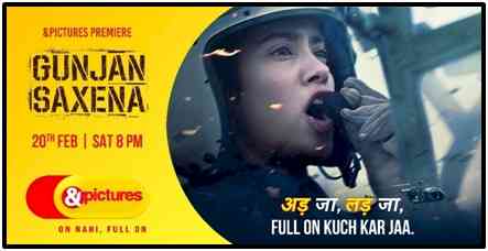 Set your engines to a full-on power-ride with &pictures television premiere of Gunjan Saxena: The Kargil Girl
