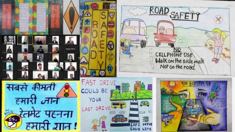 Innocent Hearts organised activities on road safety month