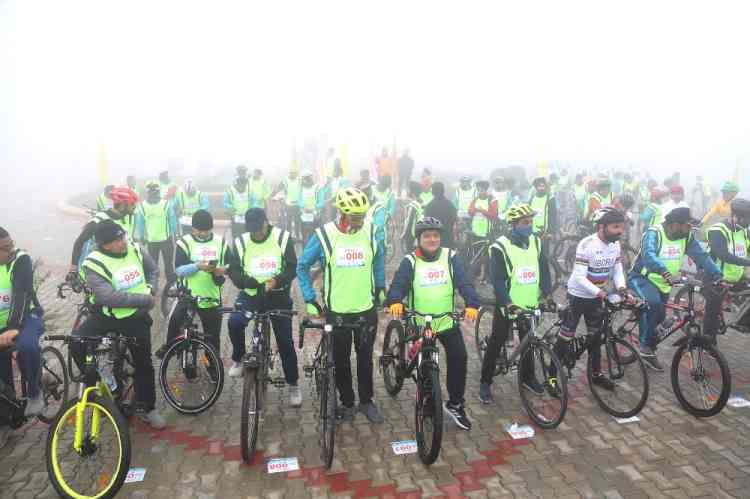 Cycling marathon at GNA University